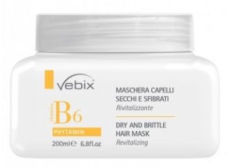 Vebix phytamin b6 maschera capelli secchi sfibrati rivitalizzante 200 ml