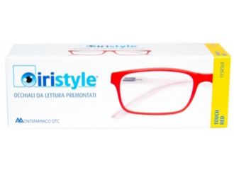 Occhiale da lettura premontato iristyle evo touch red 3,0