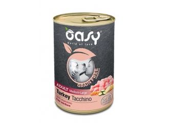 OASY CANE GRAIN FREE ADULTO MEDIUM&LARGE TOCCHETTI DI TACCHINO & VERDURE 400 GR