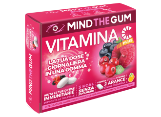 Mind the gum vitamina c frutti rossi 18 gomme confettate senza zucchero