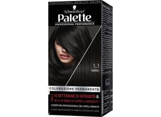 Schwarzkopf palette professional performance colorazione permanente per capelli tonalita' 1-1 nero 170 g