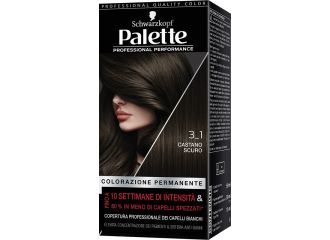 Schwarzkopf palette professional performance colorazione permanente per capelli tonalita' 3-1 castano scuro 170 g