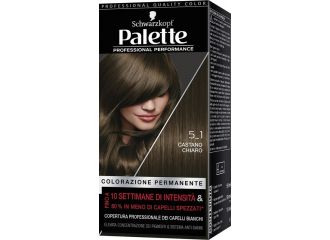 Schwarzkopf palette professional performance colorazione permanente per capelli tonalita' 5-1 castano chiaro 170 g