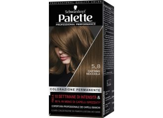 Schwarzkopf palette professional performance colorazione permanente per capelli tonalita' 5-8 castano nocciola 170 g