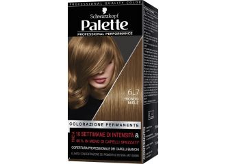 Schwarzkopf palette professional performance colorazione permanente per capelli tonalita' 6-7 biondo miele 170 g