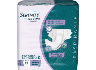 Serenity Soft Dry Sensitive Pannolone Mutandina Maxi Taglia M 15 Pezzi