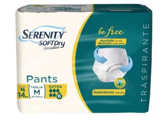 Serenity Soft Dry Sensitive Pants Extra Taglia M 14 Pezzi