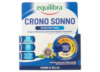 Equilibra Crono Sonno Integratore per Riposo Notturno 30 Compresse