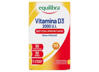 Vitamina d3 2000ui sistema immunitario ossa e muscoli 30 compresse