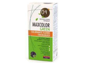 Maxcolor green 04 castano chiaro naturale 75 ml + balsamo 15 ml