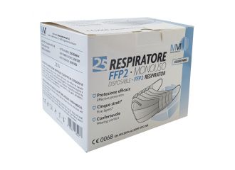 Munus medical respiratore ffp2 nr classe iii nero 25 pezzi