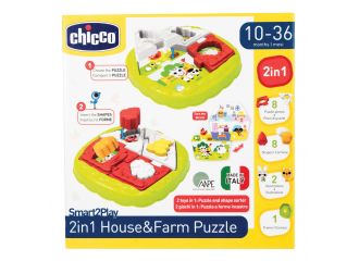 CHICCO GIOCO S2P 2IN1 HOUSE&FARM PUZZLE