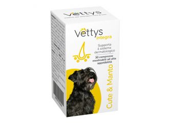 Vettys integra cute&manto cane 30 compresse masticabili