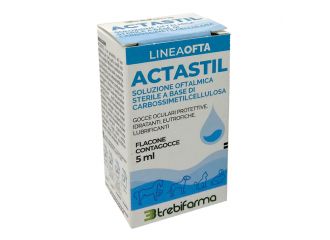 Actastil soluzione oftalmica gocce oculari protettive idratanti eutrofiche lubrificanti 5 ml