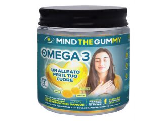 Mind the gummy omega3 30 pastiglie gommose gusto mix di frutta senza zucchero