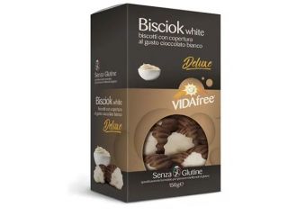 Bisciok white al cioccolato bianco vidafree biscotti senza glutine 150 g