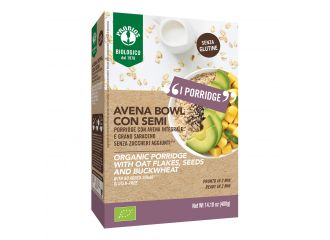 Probios bio avena bowl semi piu' porridge con avena integrale e grano saraceno 400 g