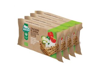 Probios bio crackers avena con fiocchi di avena 4 x 35 g