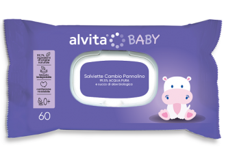 Alvita Baby Salviette Pure Water 60 Pezzi