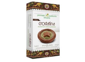 Premiata pasticceria trinacria crostatina al cacao con crema al pistacchio 150 g