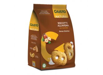 Giusto senza glutine biscotti avena con nocciole 250 g