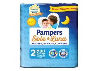 Pampers sole luna midini 21 pezzi