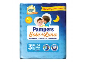 Pampers sole luna mididi 20 pezzi