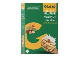 Giusto senza glutine crunchy muesli mandorle e nocciole 375 g