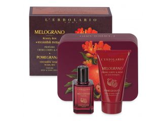 Melograno beauty box irresistibili dettagli 1 profumo 30 ml + 1 crema corpo & mani 75 ml edizione limitata