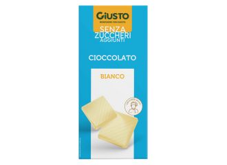 Giusto senza zucchero cioccolato bianco 85 g