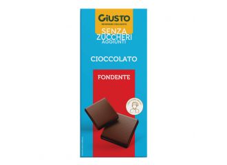 Giusto senza zucchero tavoletta cioccolato fondente 85 g