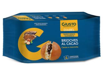 Giusto diabel brioche cacao 4 pezzi da 45 g