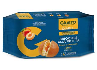 Giusto diabel brioche frutta 4 pezzi da 45 g