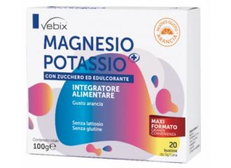 Vebix magnesio potassio + con zucchero ed edulcorante 20 buste 5 g