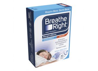 Cerotti nasali breathe right trasparenti grandi 30 pezzi