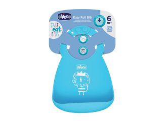 Chicco bavaglia silicone azzurro