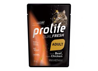 Prolife cat dual fresh adult beef & chicken 85 g