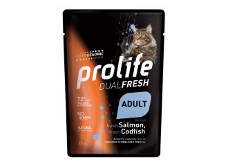 Prolife cat dual fresh adult salmon & codfish 85 g