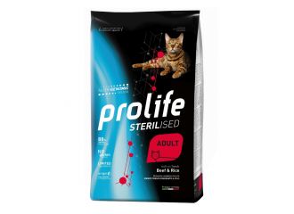 Prolife cat sterilised adult beef & rice 400 g