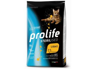 PROLIFE GATTO STERILISED LIGHT ADULTO OCA, MANZO & RISO 1,5 KG