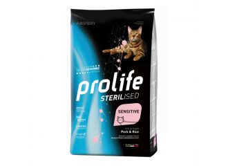 Prolife cat sterilised sensitive adult pork & rice 400 g