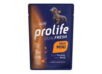 Prolife dog dual fresh adult turkey & pork mini 100 g