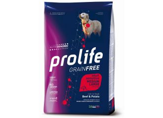 PROLIFE CANE GRAIN FREE SENSITIVE ADULTO MEDIUM&LARGE MANZO & PATATE 10 KG