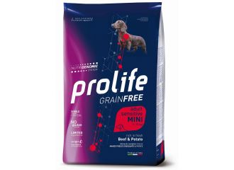 PROLIFE CANE GRAIN FREE SENSITIVE ADULTO MINI MANZO & PATATE 600 GR