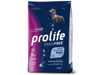 PROLIFE CANE GRAIN FREE SENSITIVE ADULTO MINI SOGLIOLA & PATATE 600 GR