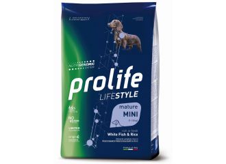 PROLIFE CANE LIFESTYLE MATURE MINI PESCE BIANCO & RISO 600 GR