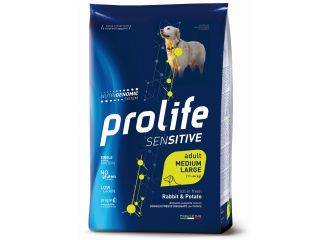 PROLIFE CANE SENSITIVE ADULTO MEDIUM&LARGE CONIGLIO & PATATE 10 KG