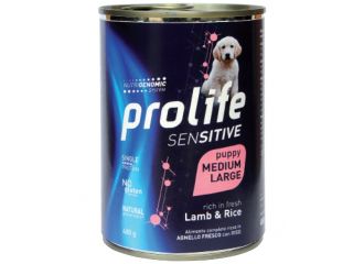 PROLIFE CANE SENSITIVE PUPPY MEDIUM&LARGE AGNELLO & RISO LATTINA 400 GR