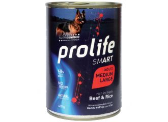 PROLIFE CANE SMART ADULTO MEDIUM&LARGE MANZO & RISO LATTINA 400 GR