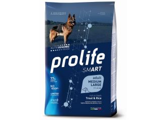 PROLIFE CANE SMART ADULTO MEDIUM&LARGE TROTA & RISO 12 KG